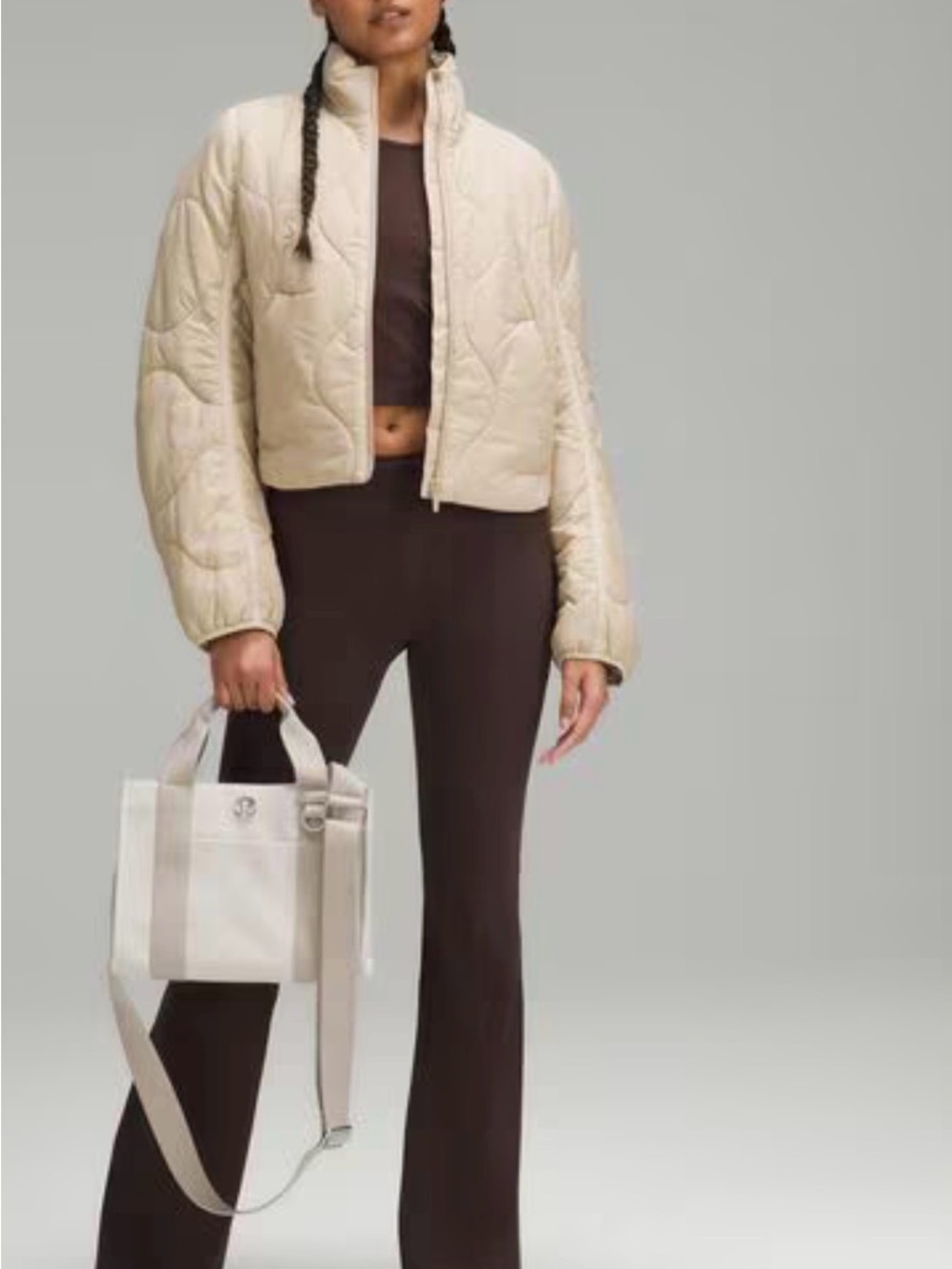 lululemon 4.5L Cream Tote with Blush Straps - Picture 3 of 5